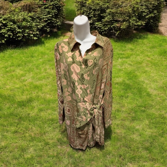 rachel zoe Dresses & Skirts - Rachel Zoe Green and Cream Mini NWOT Dress